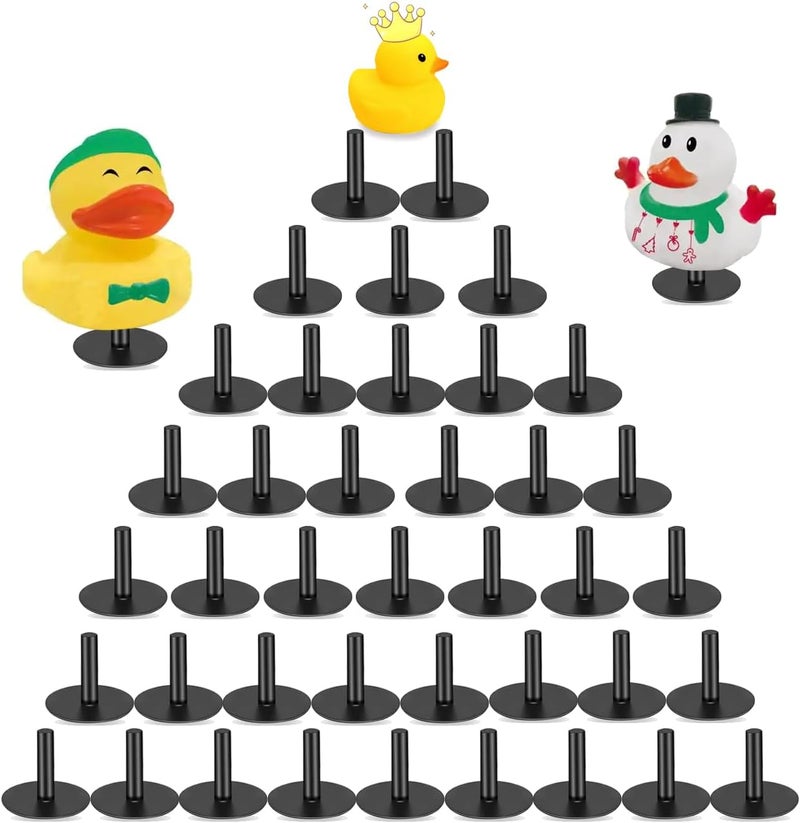 EJDRFN 40PCS Duck Plug for Jeep Dash,Duck Holder,Flock Locker Rubber Ducks Mount for Jeep,Plastic Duck Holderis The Present for Duck Enthusiast,Car Plastic Duck Plug,Black（Not Include Rubber Ducks - Image 1